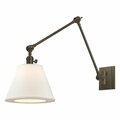 Hudson Valley Hillsdale 34 Inch 1 Light Swing Arm Wall Sconce 6234-OB